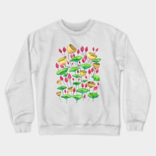 Lotus Flower buds and pods, Peace, Meditation, yoga, Buddhism Crewneck Sweatshirt